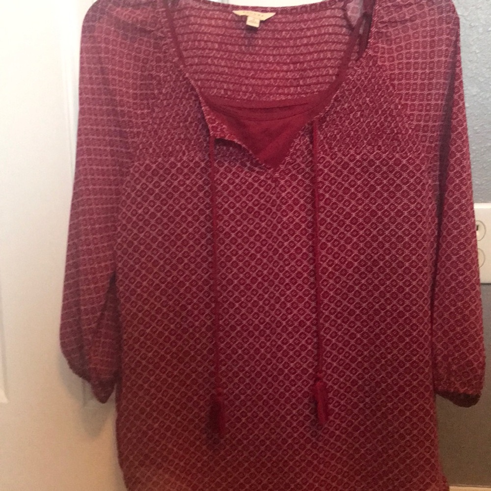 Shear top with cami